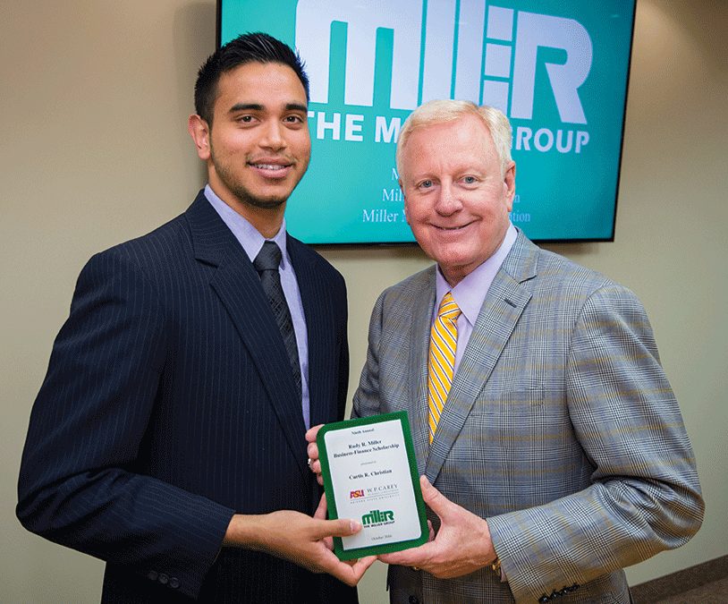 The Miller Group Announces Recipient of the Ninth Annual Rudy R. Miller Business – Finance Scholarship to Arizona State University Student