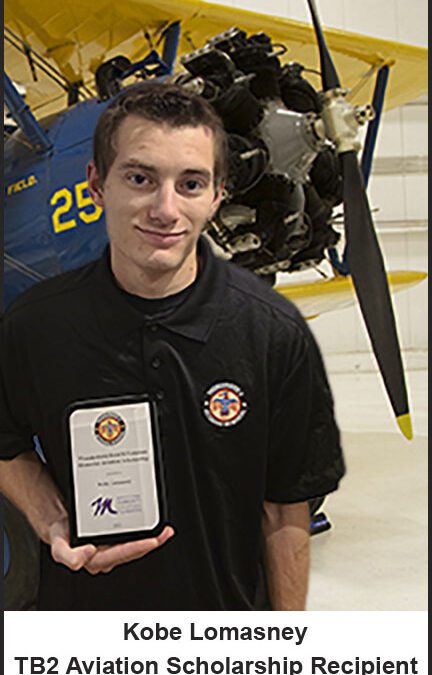 Thunderbird Field II Veterans Memorial, Inc. Aviation Scholarship Program Awards Kobe Lomasney