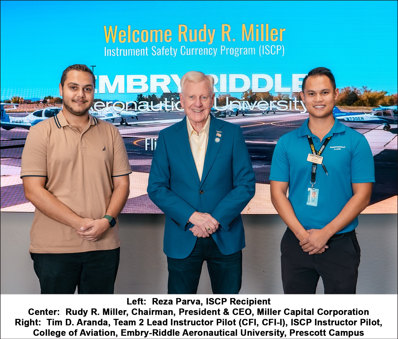 Rudy R. Miller Instrument Safety Currency Program (ISCP)   Embry-Riddle Aeronautical University, College of Aviation,  Prescott Campus